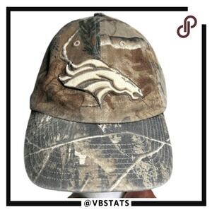 '47 Brand Mens Denver Broncos NFL Realtree Relaxed Fit Hat Cap Brown Size Medium